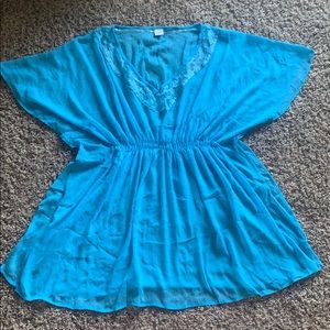 🌟 Blue Swimsuit Cover Up